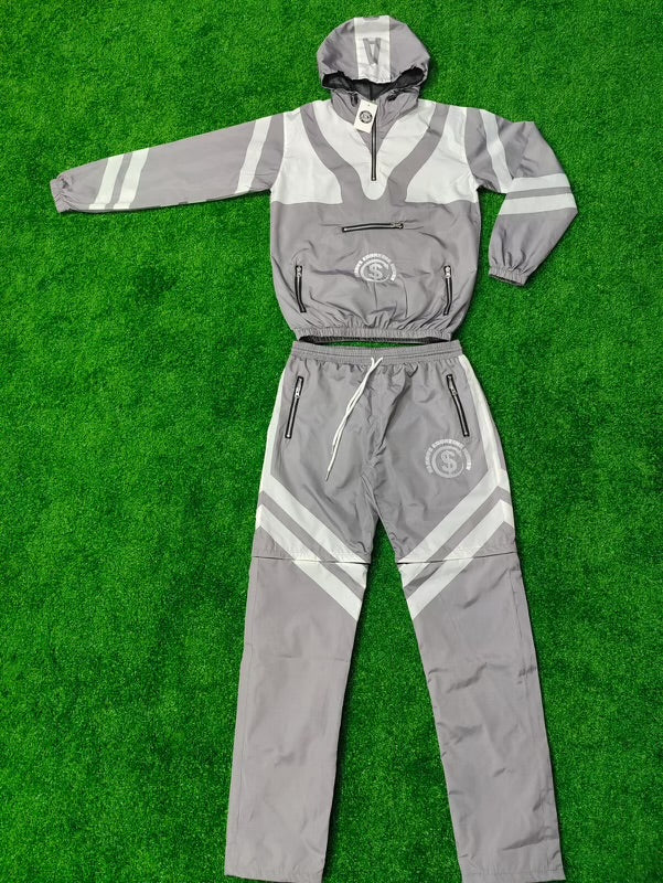 Always Counting Money Convertible Sweatsuit (Classic Grey)